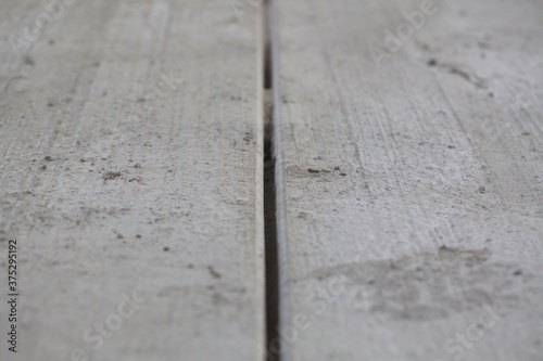 expansion joint construction of a cement road. washed concrete technology