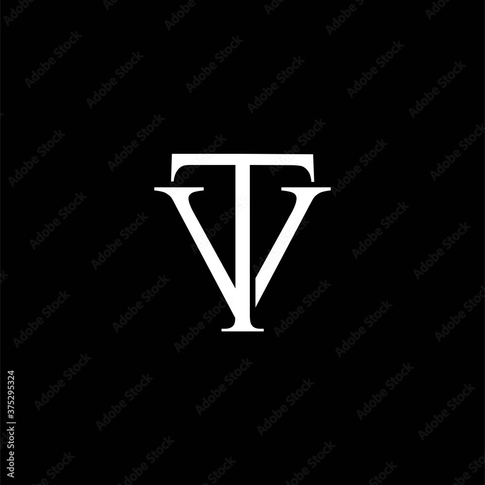 TV monogram logo, TV lettering logo TV monogram logo, TV lettering logo