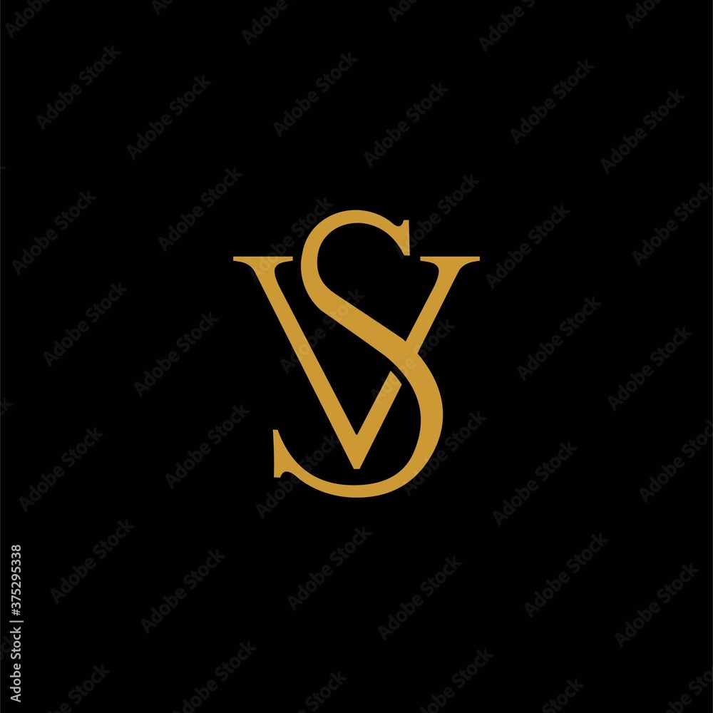 VS monogram logo, VS lettering logo VS monogram logo, VS lettering logo