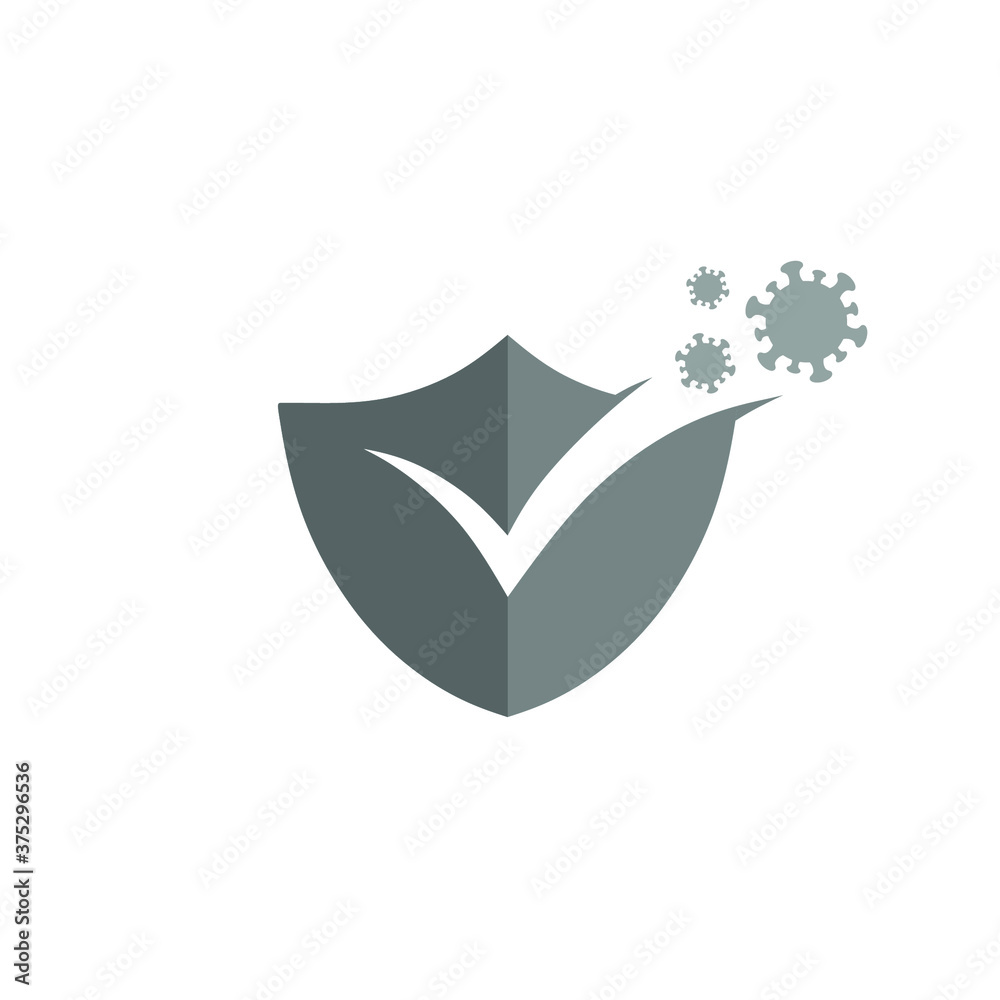 illustration vector graphic of virus mask logo illustration vector graphic of virus mask logo