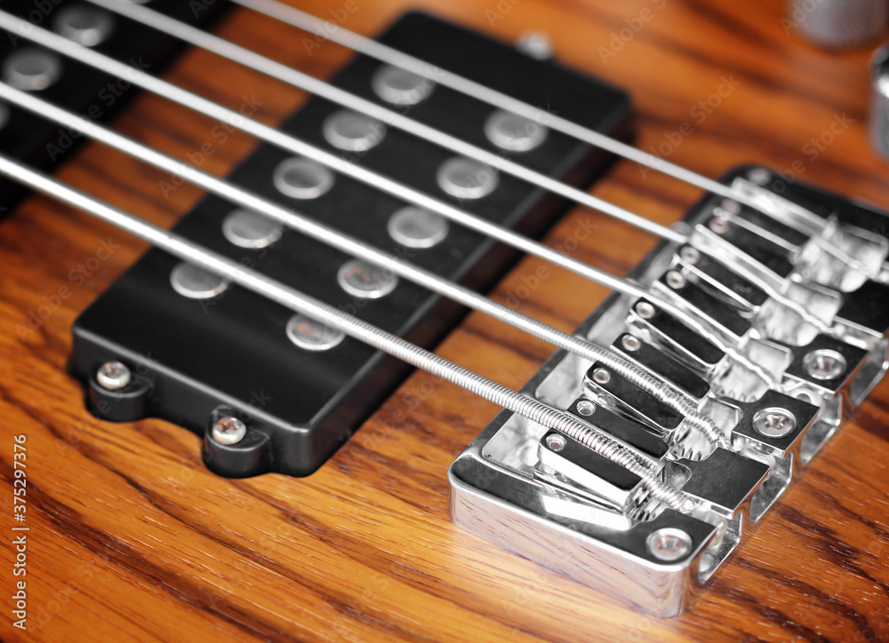 Fototapeta premium Electric guitar old wooden with impressional feeling.