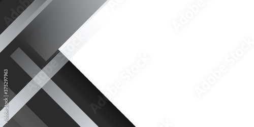 Minimal geometric black grey white light background abstract design.