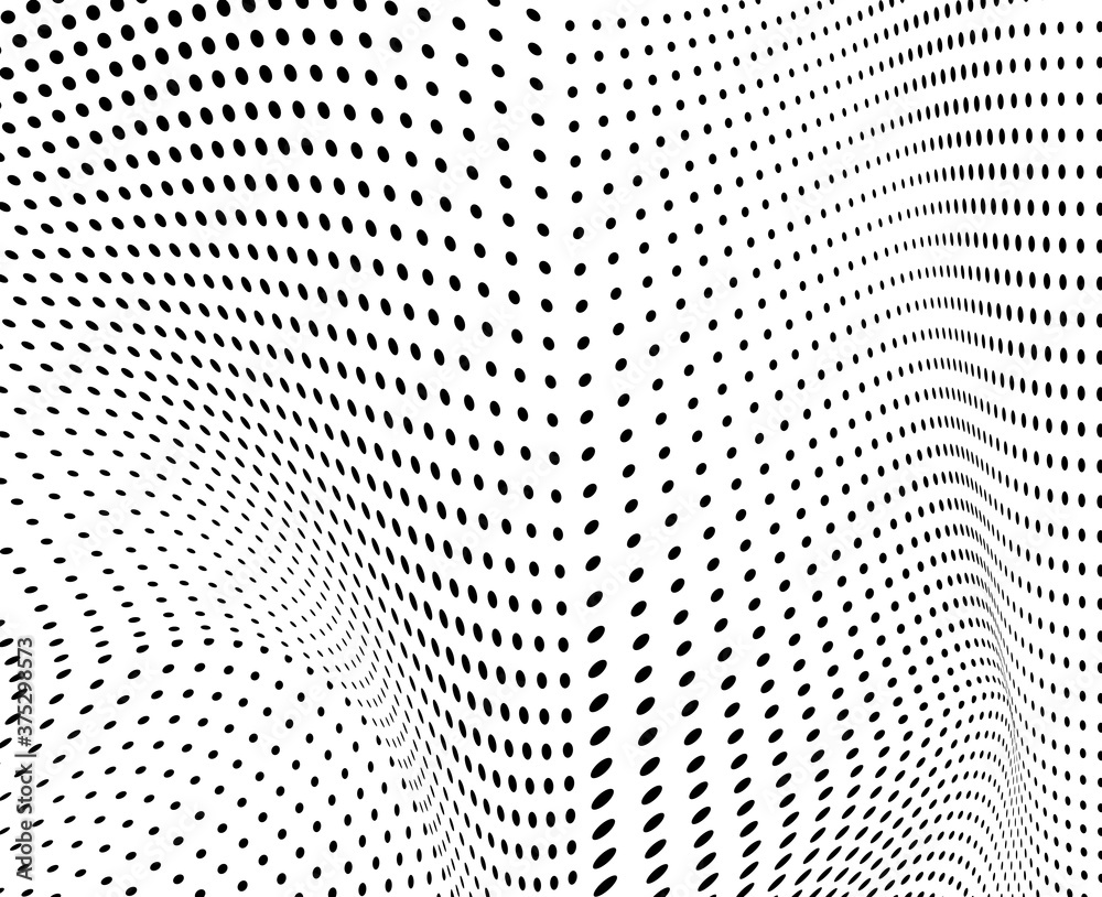 Abstract halftone wave dotted background Abstract halftone wave dotted background