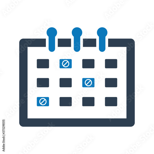 Calendar icon. Appointment schedule icon