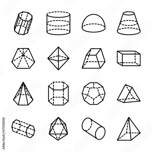 3d Drawing Shapes Icons