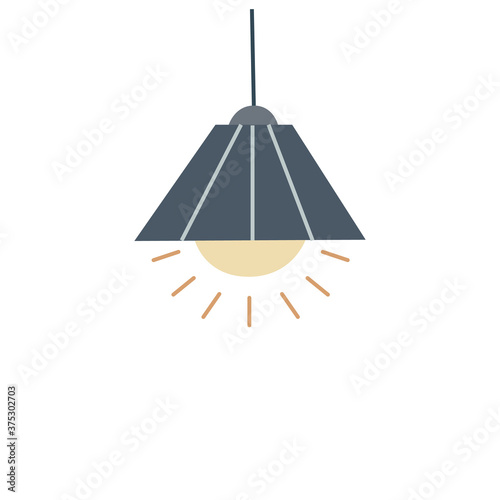 Принти на полотні Ceiling lamp or hanging light with modern lampshade