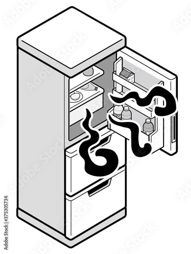 におう冷蔵庫