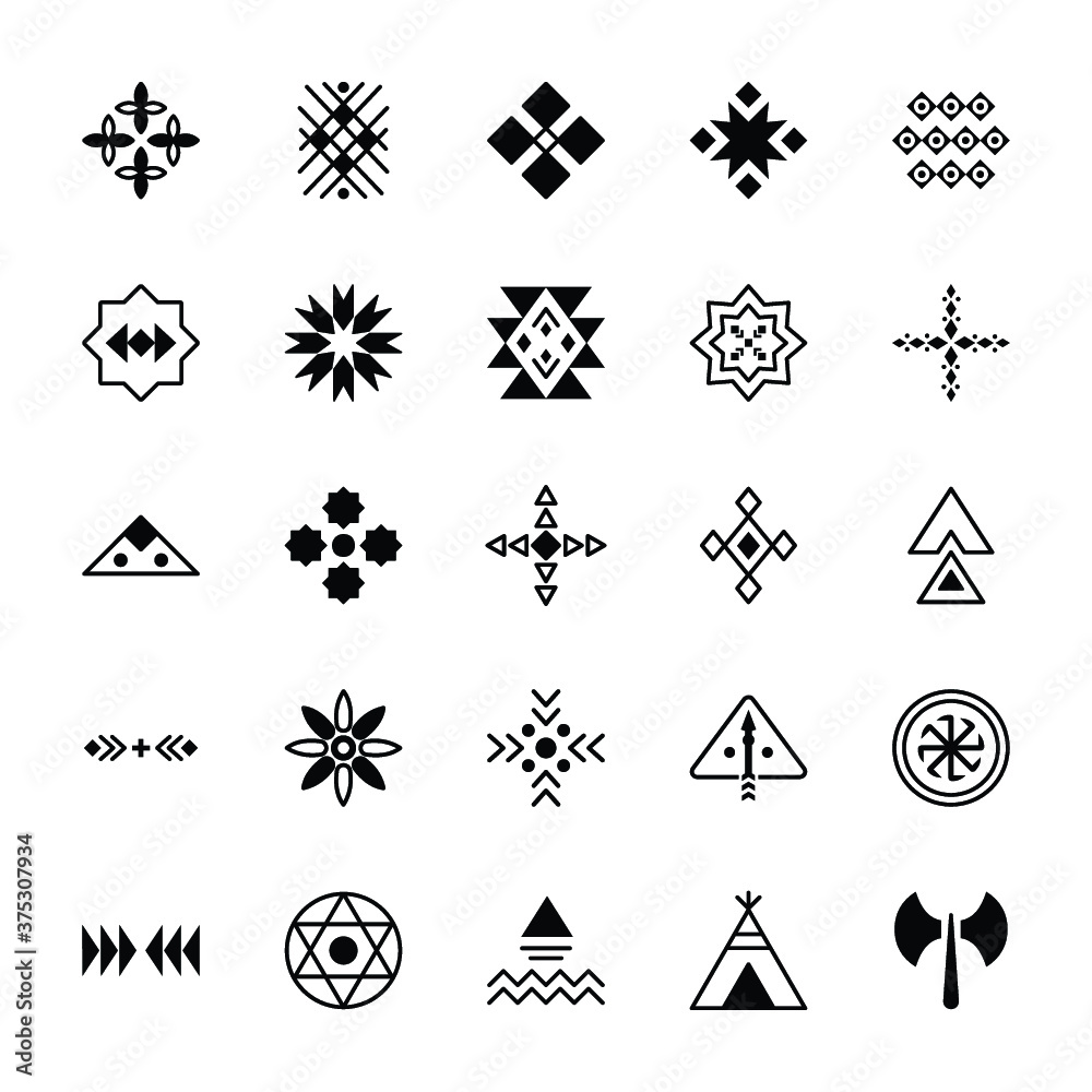 Pack Of Tribal Symbols Pack Of Tribal Symbols