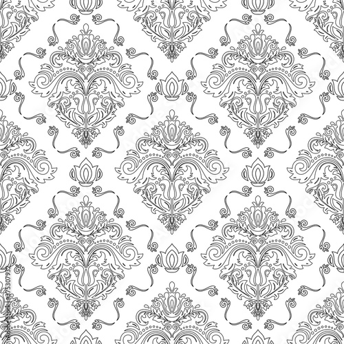 Classic seamless pattern. Damask orient ornament. Classic vintage background. Orient ornament for fabric, wallpaper and packaging