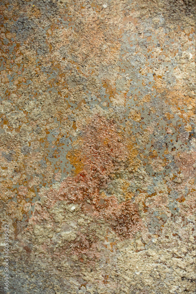 Old wall with damaged plaster and abstract stains. Rough brown, rusty texture, abstract wall background, vintage surface. Old wall with damaged plaster and abstract stains. Rough brown, rusty texture, abstract wall background, vintage surface.