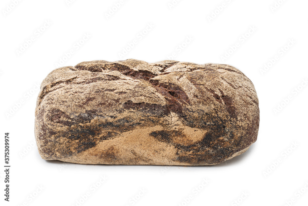 Brown bread isolated on white background. Brown bread isolated on white background.