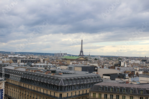 Paris mit Wolken 