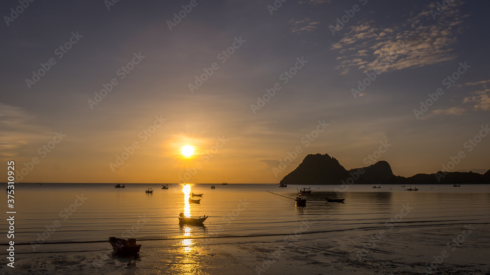 Sunset on the beach