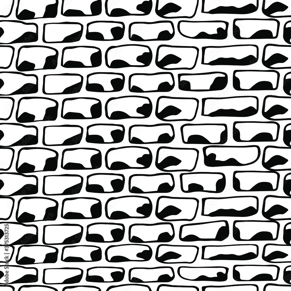 Black and white abstract seamless pattern vector image