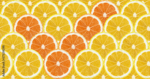 background of orange lemon slices 