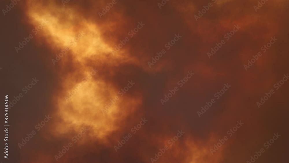 Dense Orange Smoke from Wild Fire in California Dense Orange Smoke from Wild Fire in California