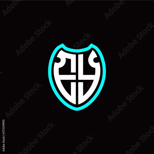 Free Download Initial E Y letter with shield modern style logo template vector - GFXLoad