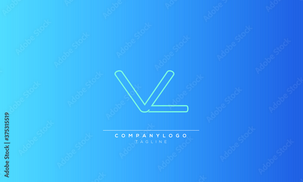 Premium Vector  Vl lv abstract initials letter monogram vector