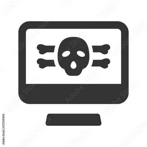 Computer hacking icon