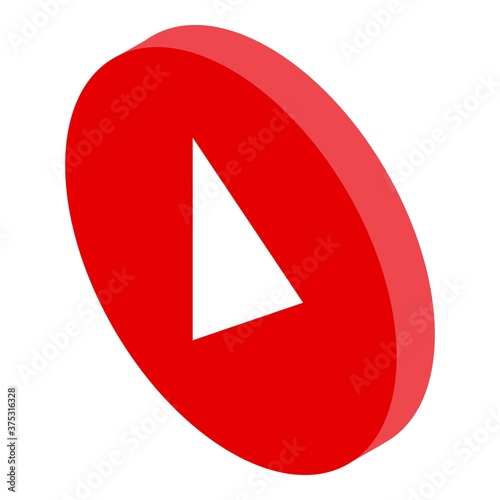 Free Download Home training video play icon. Isometric of home training video play vector icon for web design isolated on white background - GFXLoad