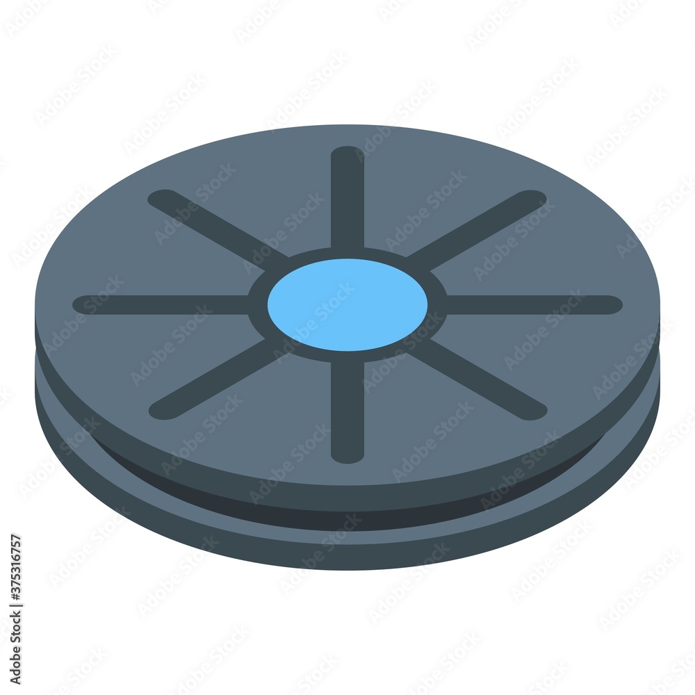 Home training balance circle icon. Isometric of home training balance circle vector icon for web design isolated on white background Home training balance circle icon. Isometric of home training balance circle vector icon for web design isolated on white background
