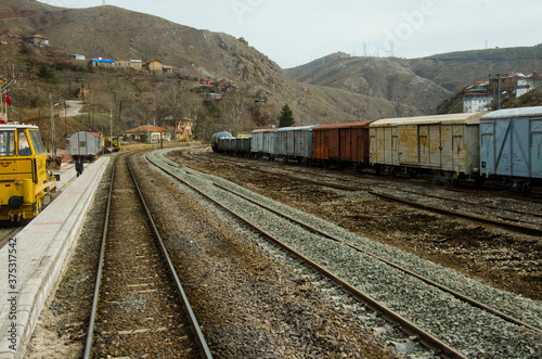 railway in the mountains © mehmetkaanildiz