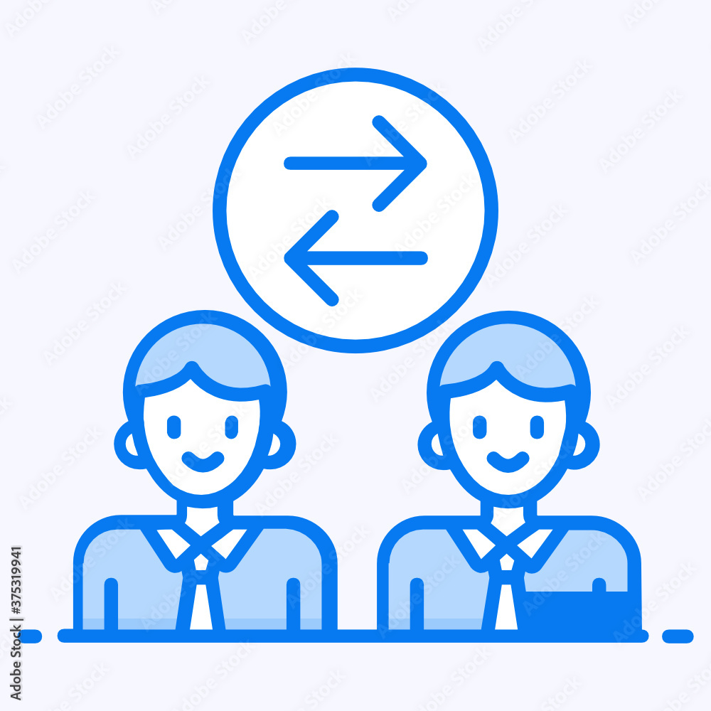 Irreversible arrows with human, vector design of shift rotation icon in trendy flat style
Irreversible arrows with human, vector design of shift rotation icon in trendy flat style