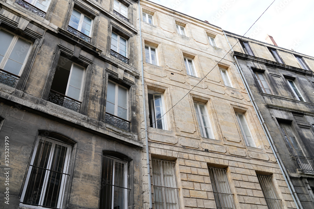 Before and After clean building facades with difference of wash clean house and dirty one Before and After clean building facades with difference of wash clean house and dirty one