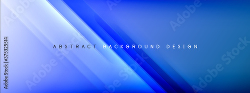 Motion concept neon shiny lines on liquid color gradients abstract backgrounds. Dynamic shadows and lights templates for text