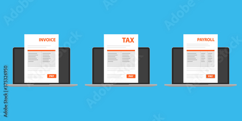 Document online in your laptop set