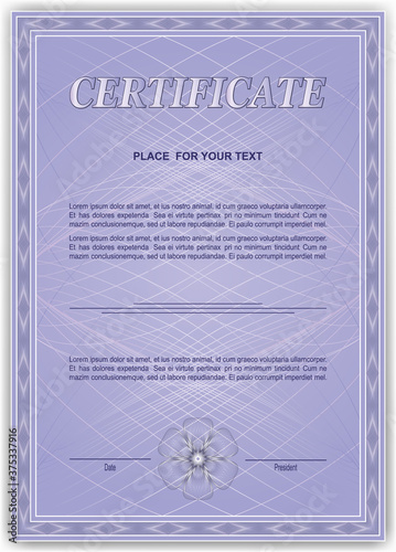 Design elements. Guilloche elements for make diploma or certificate.