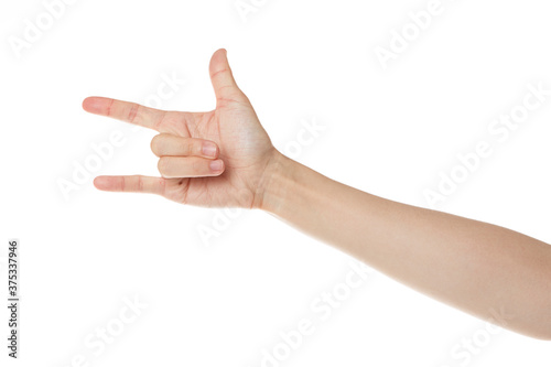 rock on hand gesture