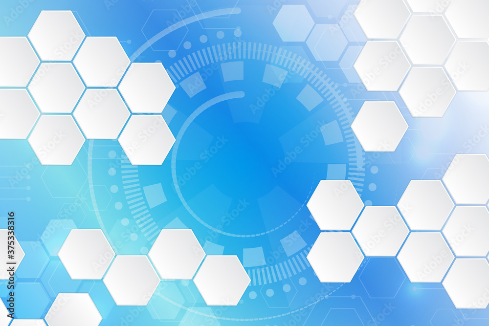 Hi-tech background design. The concept of chemical engineering, genetic research, innovative technologies. Hexagonal background for digital technology, medicine, science, research and healthcare. Hi-tech background design. The concept of chemical engineering, genetic research, innovative technologies. Hexagonal background for digital technology, medicine, science, research and healthcare.