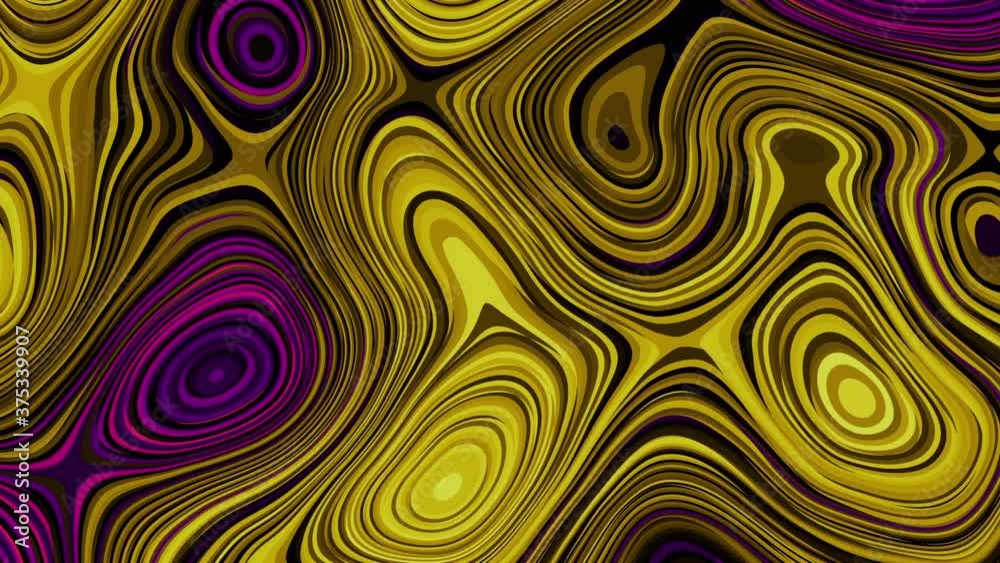 Moving random wavy texture. Psychedelic wavy animated abstract curved shapes. Looping footage. Moving random wavy texture. Psychedelic wavy animated abstract curved shapes. Looping footage.