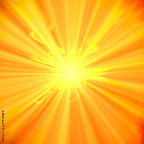  Sun Burst With Sun Flares