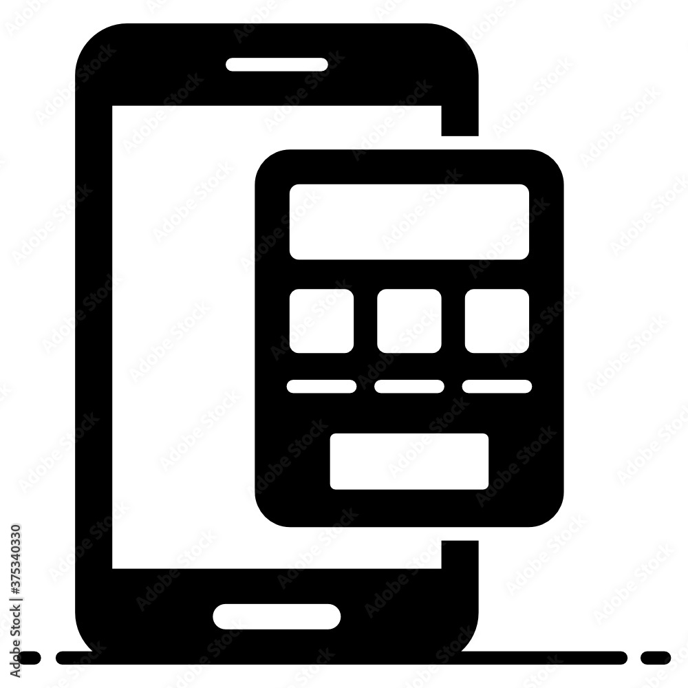 Mobile user interface icon, trendy flat style
Mobile user interface icon, trendy flat style