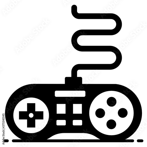 
A video game controller icon, design of gamepad 
