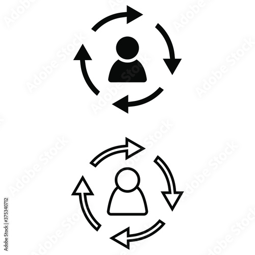 User Prediction icon vector set. behaviour illustration sign collection. consumer symbol.