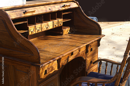 Antique Roll Top Desk