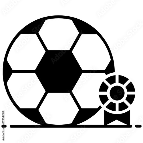 Modern style icon of football  editable vector  