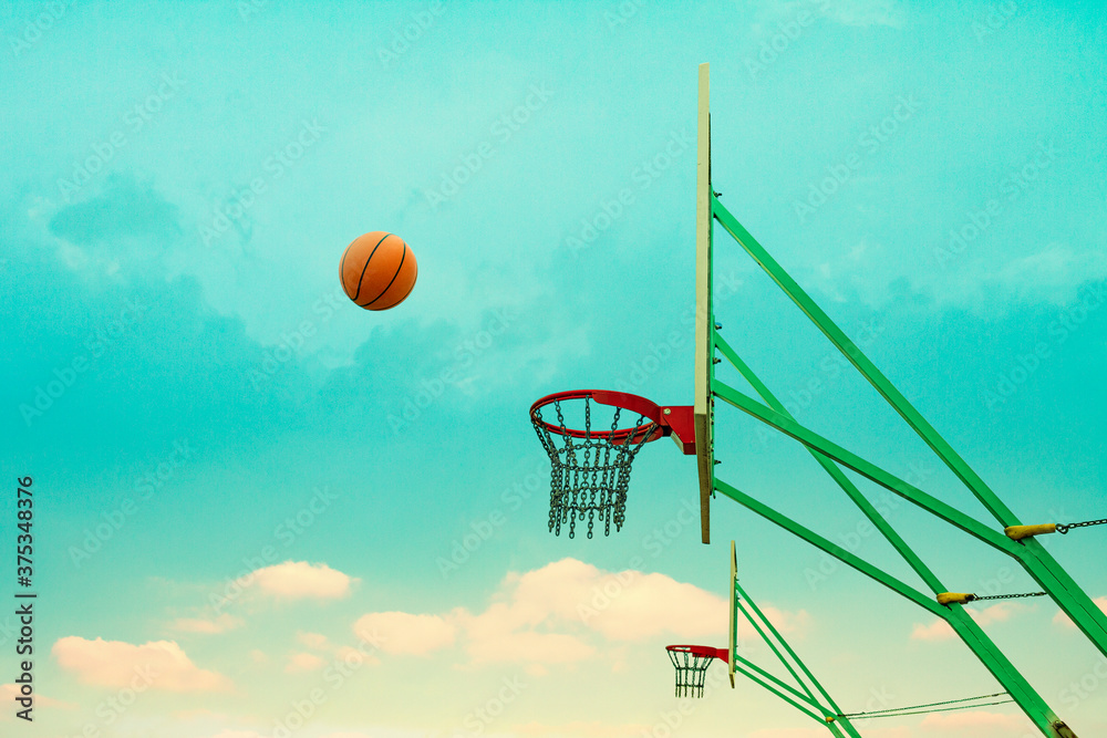 Basketball basket outdoor