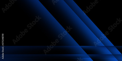  Blue geometric technological background. Template brochure, business card and layout design 