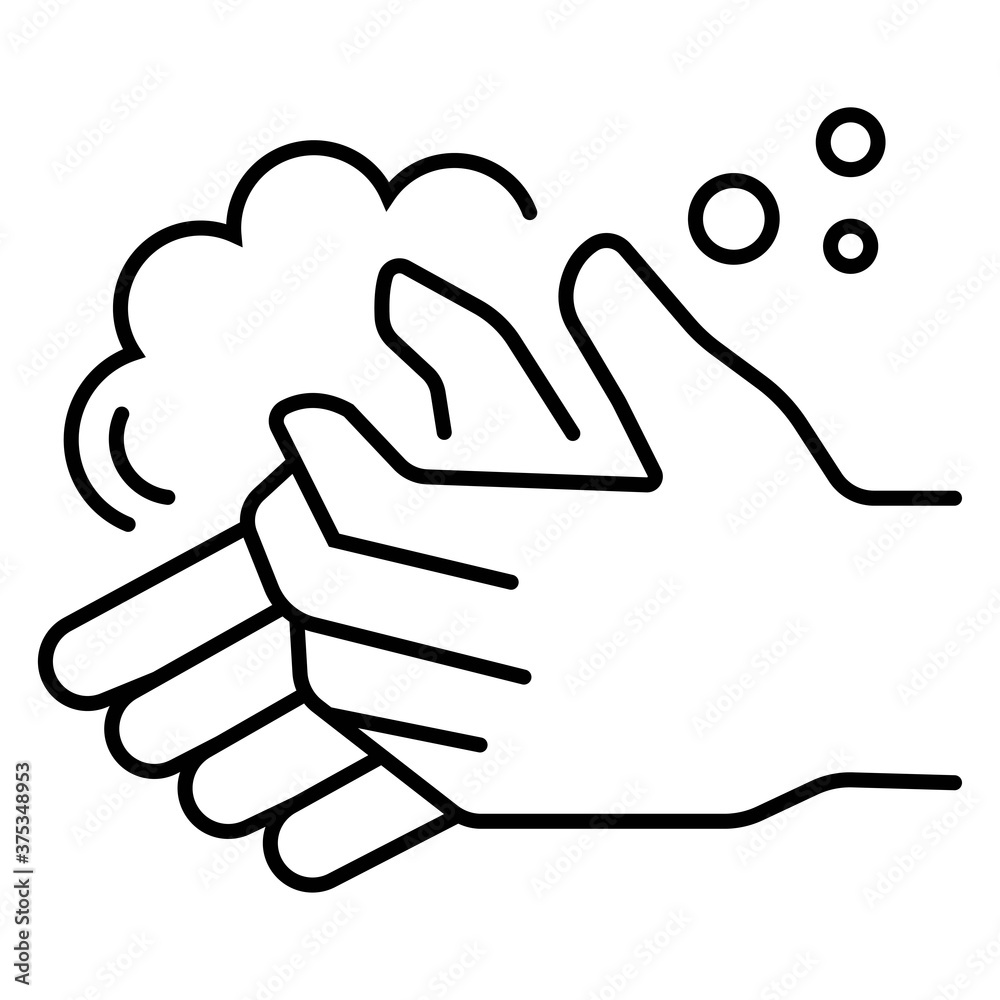 hand washing icon vector illustration hand washing icon vector illustration