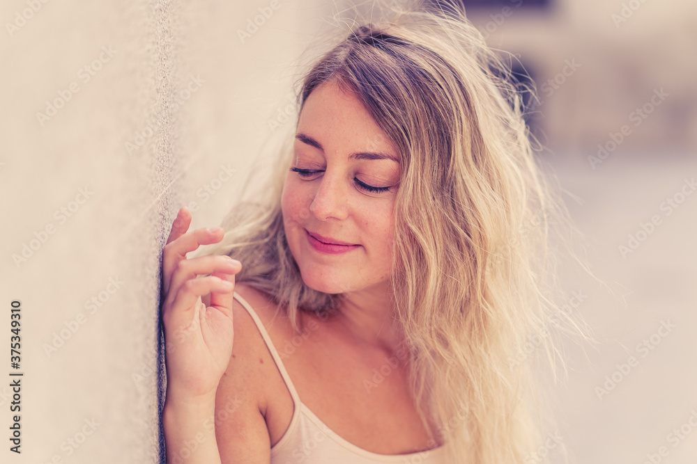 Young attractive woman looking sexy with fresh and natural beauty. Real People Outdoors Portrait Young attractive woman looking sexy with fresh and natural beauty. Real People Outdoors Portrait