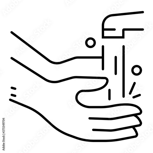 hand washing icon vector illustration