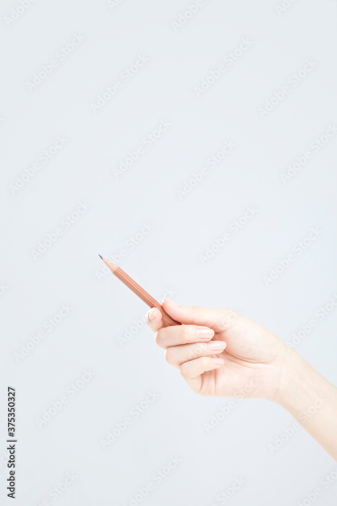 鉛筆を持つ手 鉛筆を持つ手