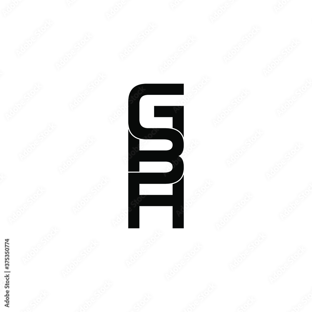 gbh letter original monogram logo design gbh letter original monogram logo design