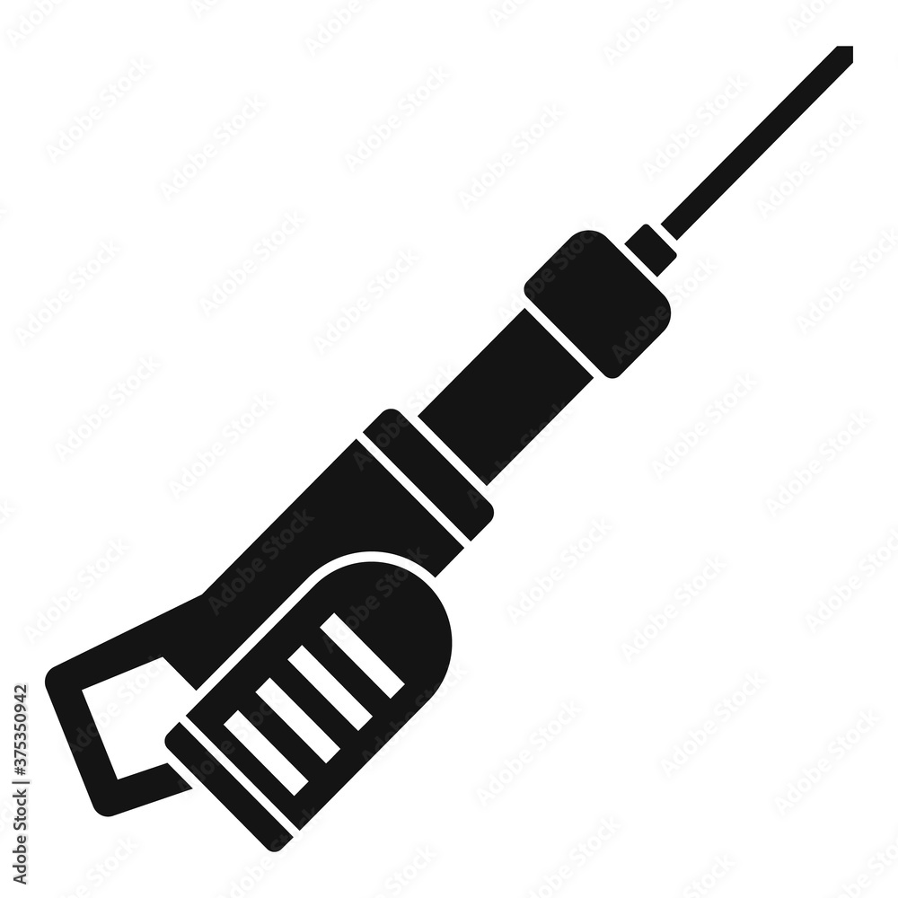 Fototapeta premium Gasoline hammer drill icon. Simple illustration of gasoline hammer drill vector icon for web design isolated on white background