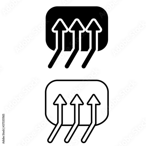 Heat icon vector set. thermal illustration sign collection. warm symbol.