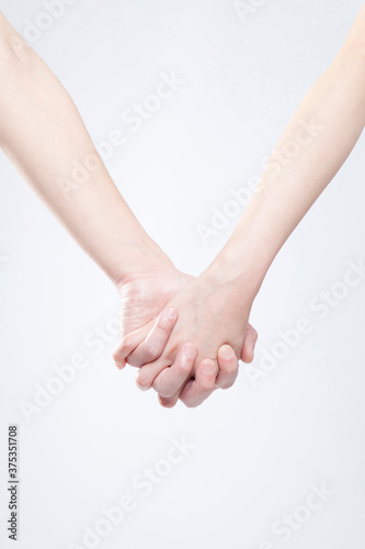 Canvastavla 手を繋ぐ男女